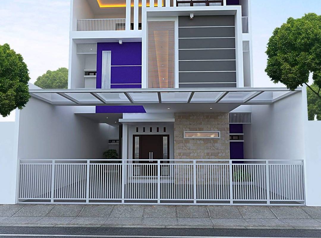 Model Rumah Minimalis Tampak Depan Mewah 2 Lantai